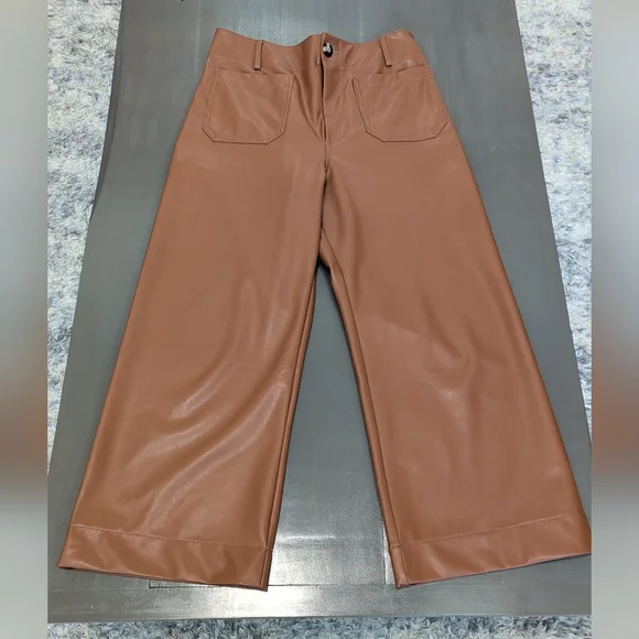 Anthropologie Maeve The Colette Faux leather pants Size 30 - Picture 4 of 9